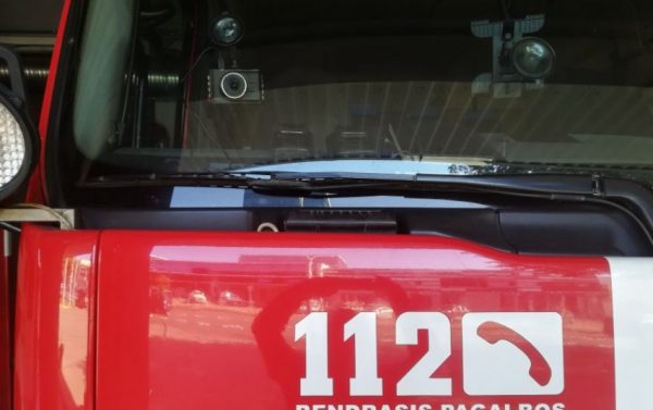 Ugniagesių gelbėtojų automobiliai aprūpinami vaizdo registratoriais