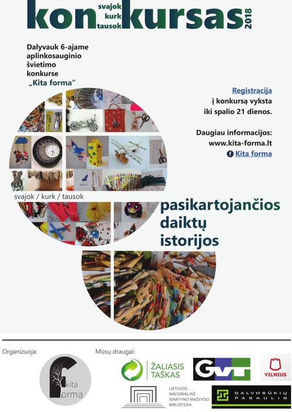 Lietuvos vaikai vėl kviečiami dalyvauti aplinkosauginiame konkurse „Kita forma“