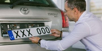 Ką daryti pametus numerio ženklus?