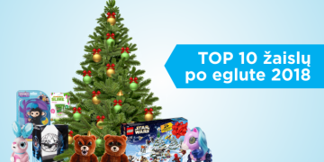 TOP 10 dovanų vaikams po eglute 2018 m.