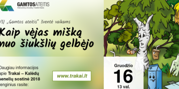 Kviečiame vaikus ir jų tėvelius į renginį prie Trakų eglės „Kaip vėjas mišką nuo šiukšlių gelbėjo“