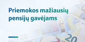 Nuo vasario mėnesio pradedamos mokėti priemokos mažiausių pensijų gavėjams