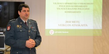 Vilniaus apskrities vyriausiojo policijos komisariato 2018 m. veiklos ataskaitos pristatyme – bendradarbiavimo ir pasiektų rezultatų aptarimas