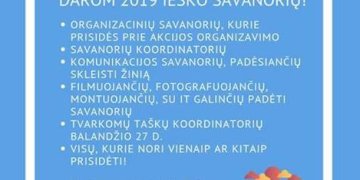 “Mes Darom 2019” savanoriai