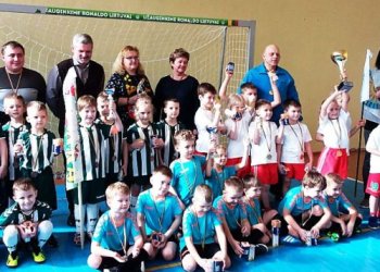 Trakų rajono priešmokyklinio amžiaus vaikų futbolo turnyras „Futboliukas“ finišavo Rūdiškėse