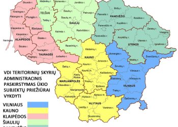 Nuo 2019 m. gegužės 1 d. mažėja Valstybinės darbo inspekcijos teritorinių skyrių skaičius