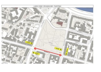 Europos dienos renginių metu Vilniuje: laikini eismo ribojimai