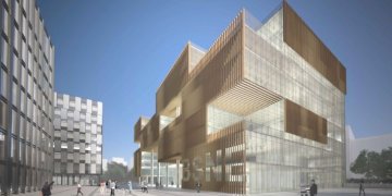 Naujo verslo centro „Business Stadium North East“ architektūriniame konkurse – 9 pasiūlymai