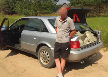 Šalčininkų rajone su įkalčiais įkliuvo cigarečių vežikas