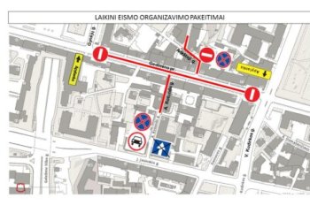 Filmavimo metu sostinės centre laikini eismo ribojimai