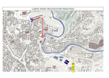 Nuo rugsėjo 13 d. – laikini eismo ribojimai Maironio, B. Radvilaitės gatvėse