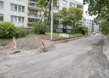 Atnaujinama Oginskio gatvė Antakalnyje
