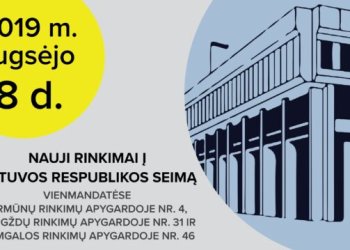 Rugsėjo 8-ąją nauji rinkimai į Lietuvos Respublikos Seimą trijose apygardose