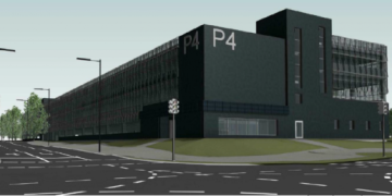 Šalia Vilniaus oro uosto baigiama statyti daugiafunkcė stovėjimo aikštelė