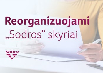 Įgyvendinant Valstybės kontrolės rekomendacijas, reorganizuojami „Sodros” skyriai