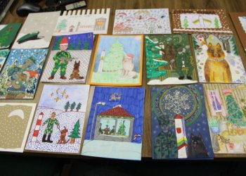 Kalėdinių atvirukų konkurse – šventinės pasieniečių miniatiūros