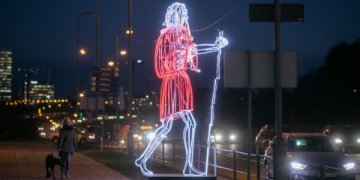 Po Vilnių keliauja Šv. Kristoforas – atneša šventes į bendruomenes