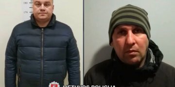 Sulaikyti du baltarusiai, apvogę automobilius (video)