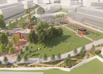 Prie Šv. Stepono bažnyčios kuriamas unikalus skveras: kaminas virs periskopu, smalos katilas – amfiteatru