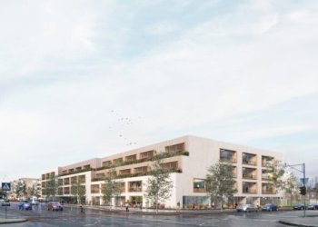 Tolminkiemio gimnazijos mokyklos projektas iš eskizų keliasi į techninius brėžinius