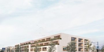 Tolminkiemio gimnazijos mokyklos projektas iš eskizų keliasi į techninius brėžinius