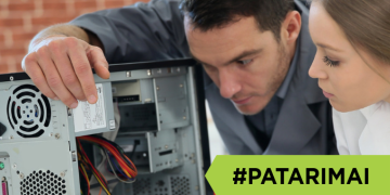 tylus-kompiuteris kompiuterio triukšmas