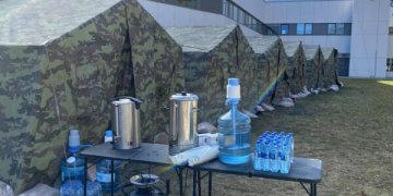 palapinės prie santaros kliniku