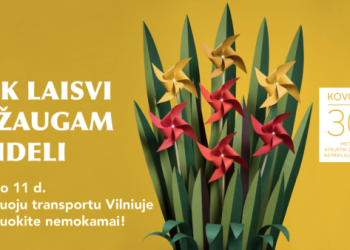 Vilnius švęs kovo 11-ąją: viešasis transportas veš nemokamai