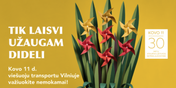 Vilnius švęs kovo 11-ąją: viešasis transportas veš nemokamai