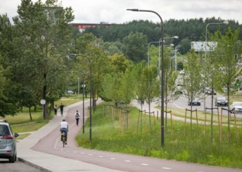 Apšviestos Vilniaus gatvės