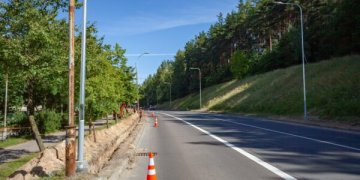 Fabijoniškėse atnaujinama vieną svarbiausių pėsčiųjų ir dviračių trasų