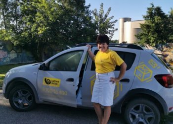 Mobilioji laiškininkė Irina Kozlovska