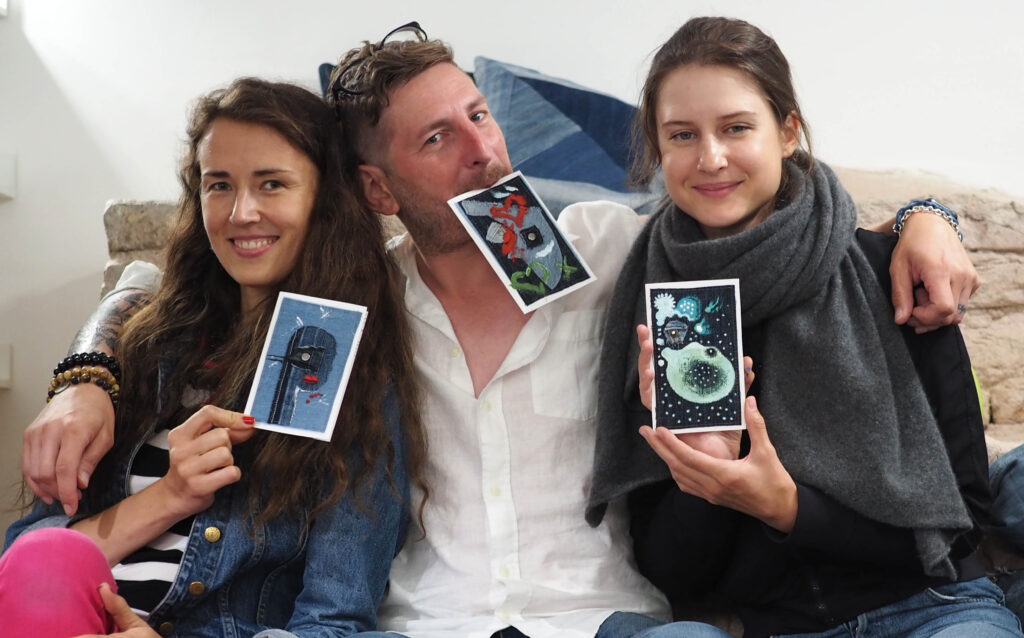 Pablo Picaso įkvėpti vilniečiai tapė džinsinius atvirukus