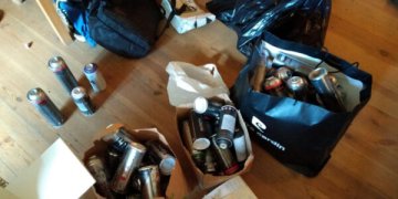 Sienų tepliotojas atsidūrė areštinėje