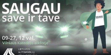 Vilniaus Katedros aikštėje – saugaus eismo renginys visai šeimai