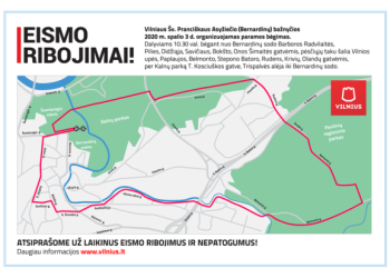 Dėl vyksiančio bėgimo galimi viešojo transporto vėlavimai