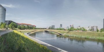 Pritarta naujo pėsčiųjų tilto projektui – įgyvendinimas priklausys nuo aplinkinių teritorijų virsmo