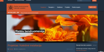 Riešės bendruomenės internetinė svetainė www.musuriese.lt
