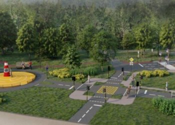 Naujoje viešojoje erdvėje Karoliniškėse planuojama ir saugaus eismo mokymo zona vaikams