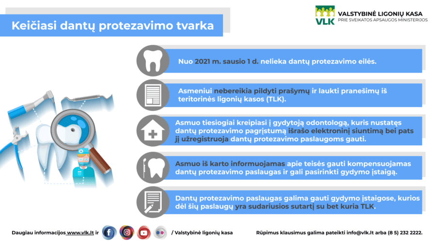 dantų protezavim o eilė