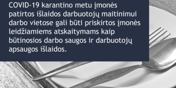 darbuotojų maitinimas - leidžiami atskaitymai