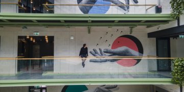 „Paupio turgaus“ sieną papuošė Jurgio Tarabildos piešinys: „Menas turi kelti klausimų“