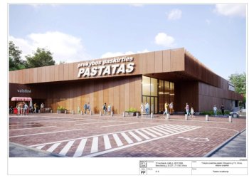 Prekybos centro Pavilnyje vizualizacija