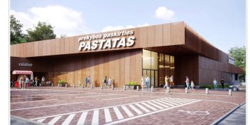 Prekybos centro Pavilnyje vizualizacija