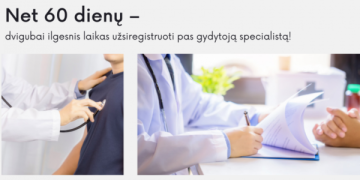 Prailginamas laikas užsiregistruoti gydytojo specialisto konsultacijai