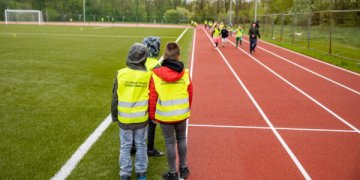 Trakų Vokėje atveriamas atnaujintas gimnazijos stadionas