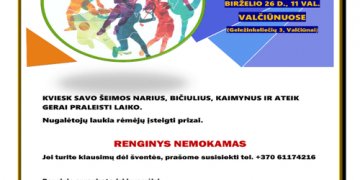 Asociacija Valčiūnų kaimo bendruomenė kviečia į sporto šventę
