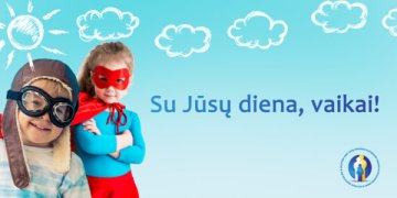 Šalies lauko ekranuose – sveikinimas Tarptautinės vaikų gynimo dienos proga