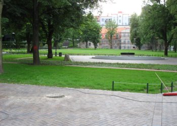 Reformatų sodas, atidarymo šventei artėjant. Kęstučio Puloko nuotr.