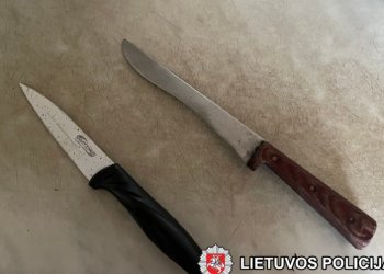 „Taško“ šeimininkė pareigūnus pasitiko apsiginklavusi